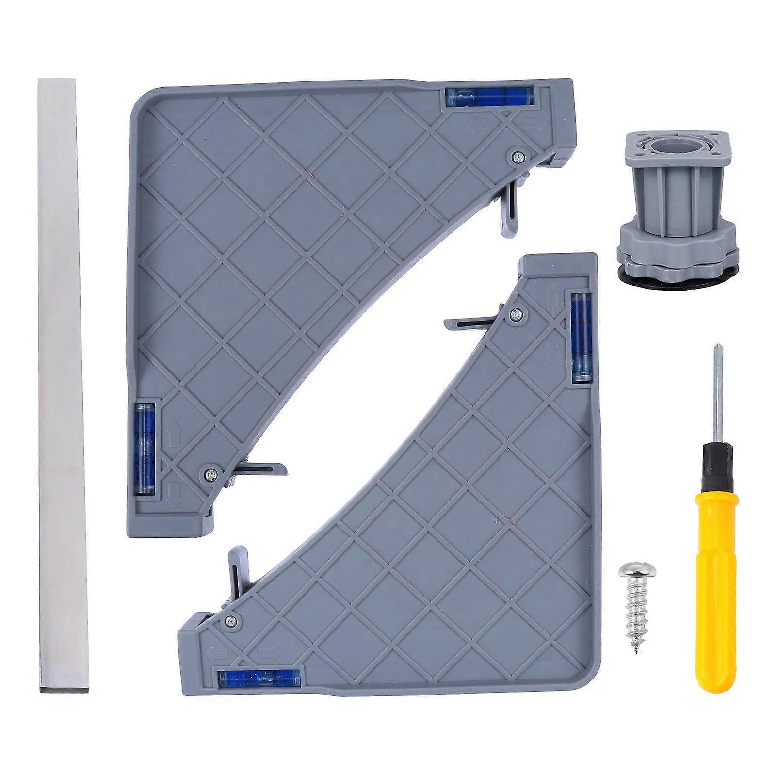 Heavy Weight Support Fridge Base Stand Multi-Functional Adjustable Height For Washing Machines Grey 1Set