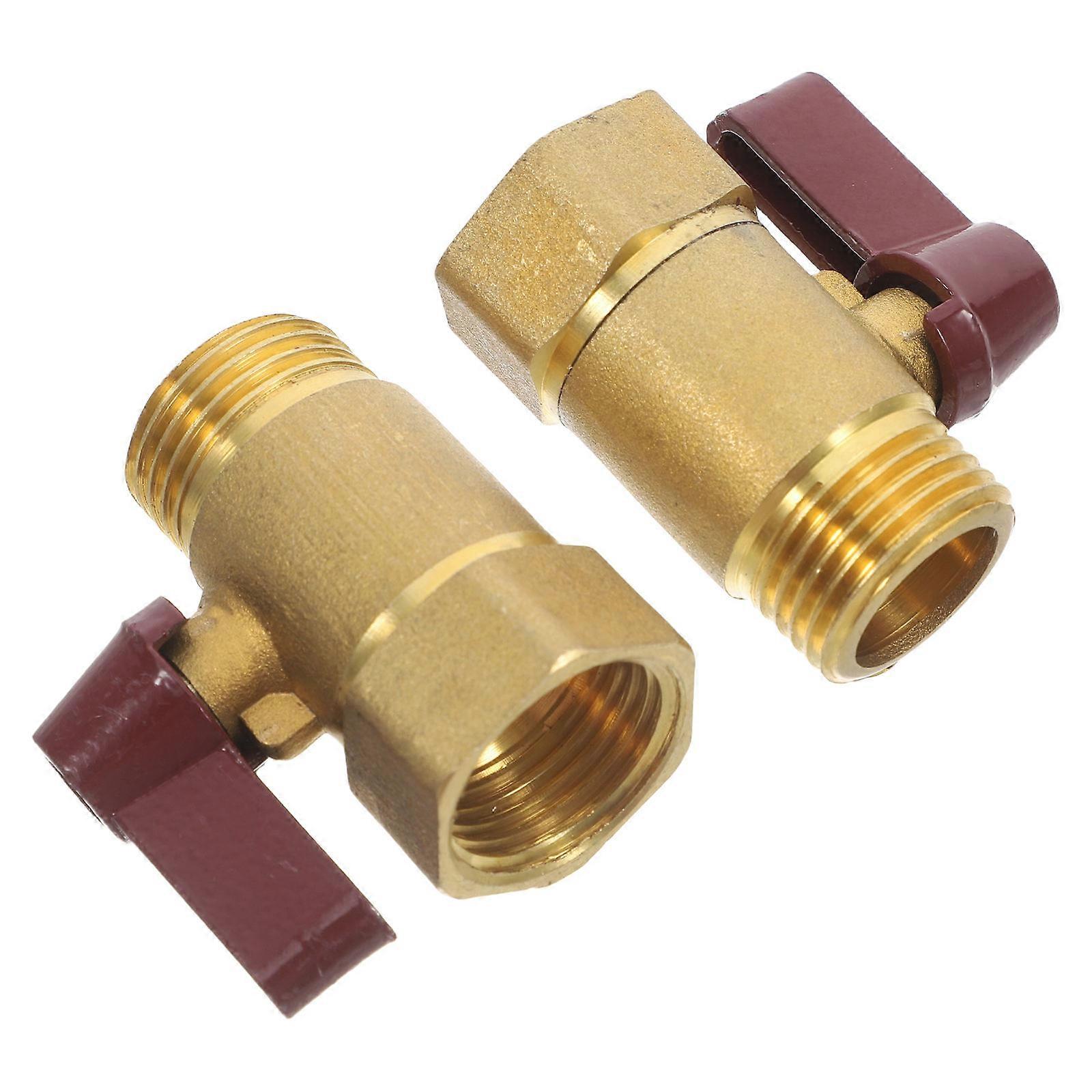 Copper Ball Valve 2Pcs for Gas Shut Off Valve Usage and Control