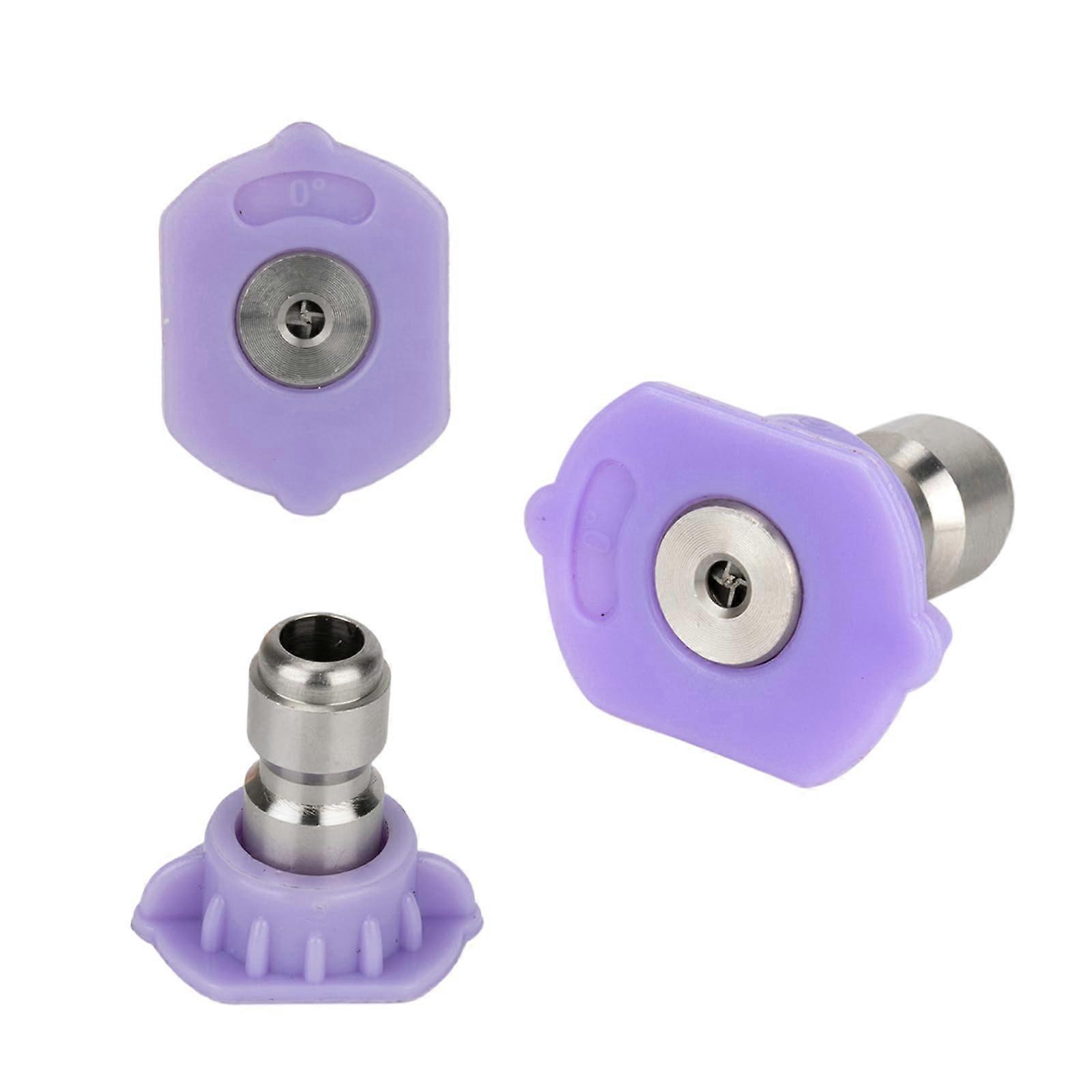 Pressure Washer Nozzle Tips 3 Pack 1/4 Inch Quick Connect Adjustable Spray for Impact Cleaning