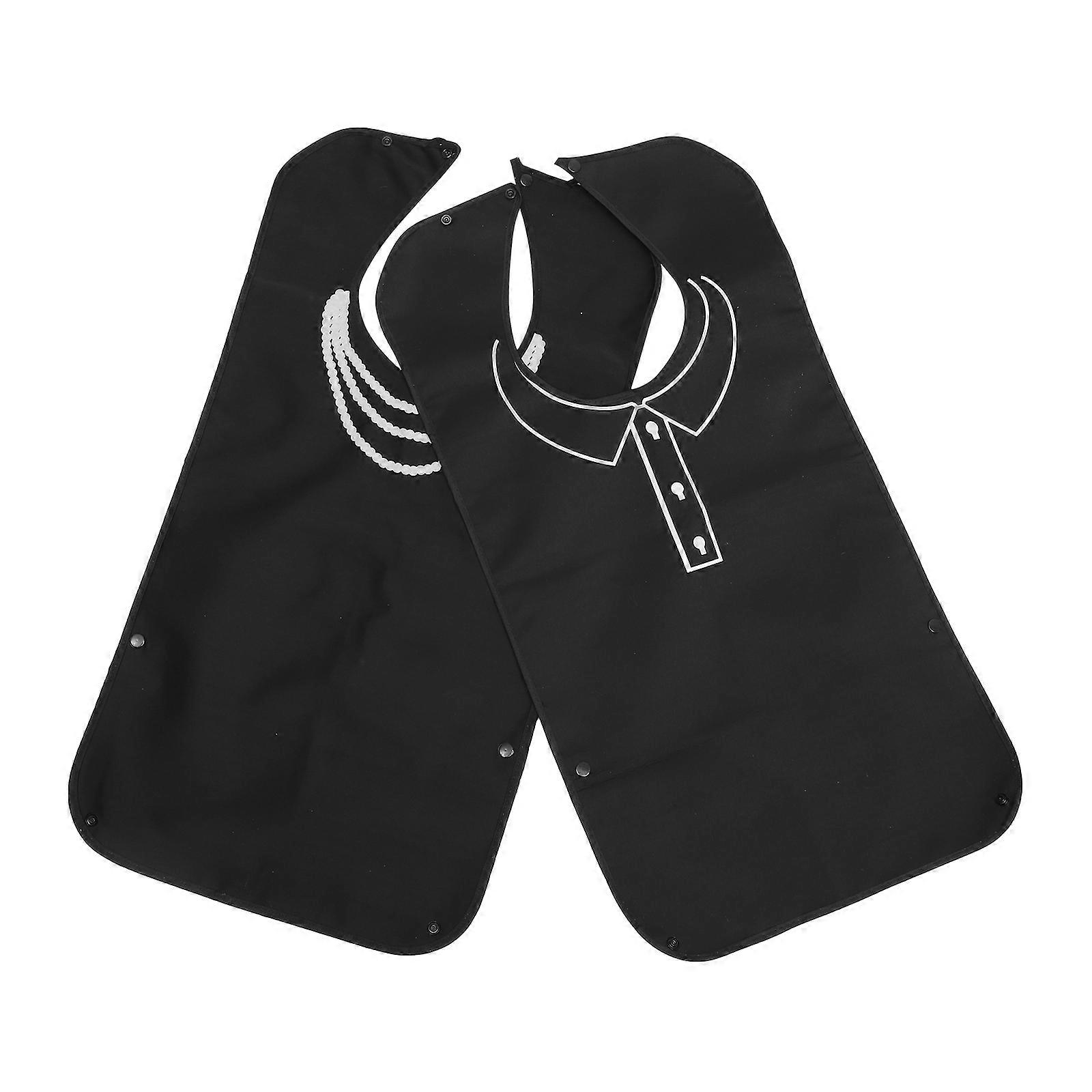 Simple Elders Bibs Waterproof Feeding Bibs for 2Pcs Adults