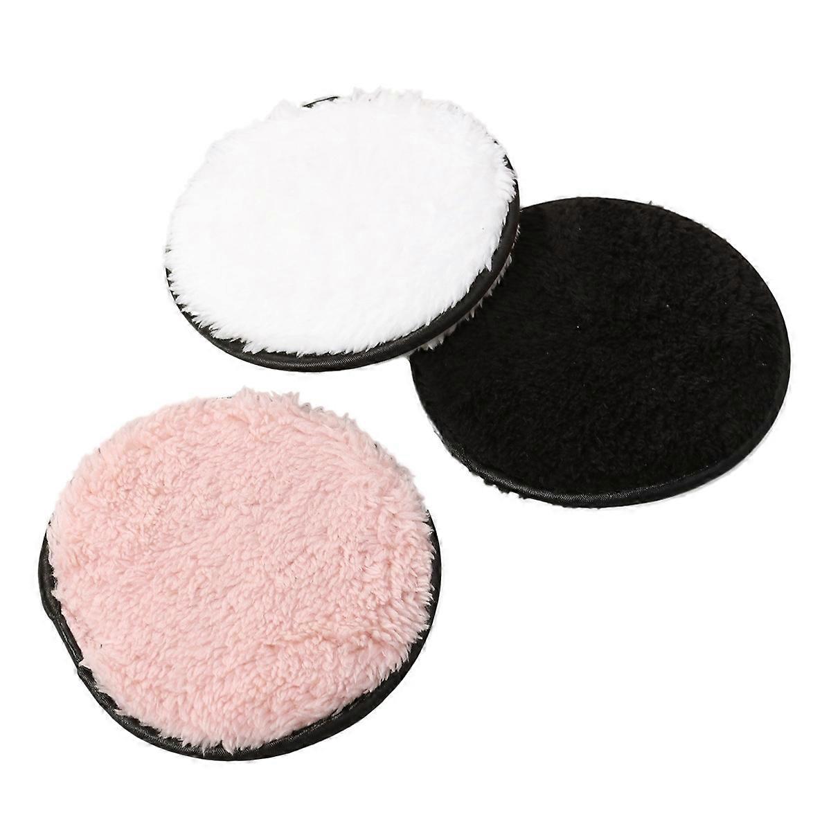 Makeup Remover Puff Cloth Towels for Face Cleansing 3Pcs Assorted Color