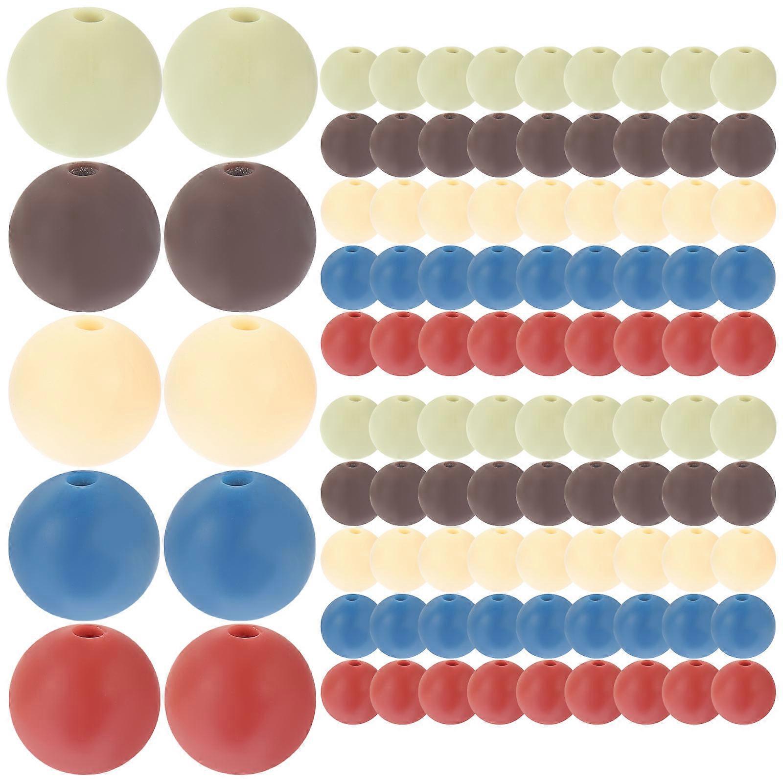 Silicone Beads for Crafts Making DIY Bracelet Beads 400Pcs Bulk