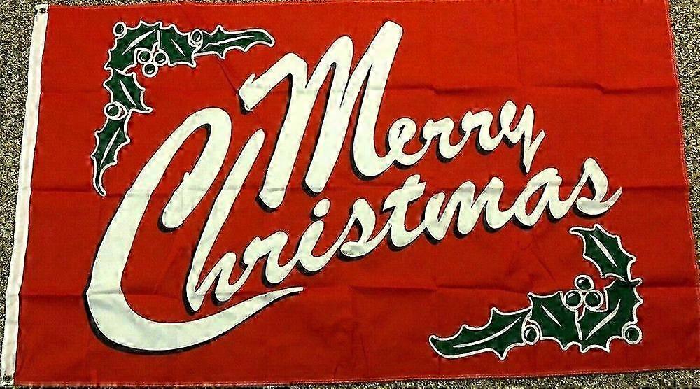 New Red Merry Christmas Flag