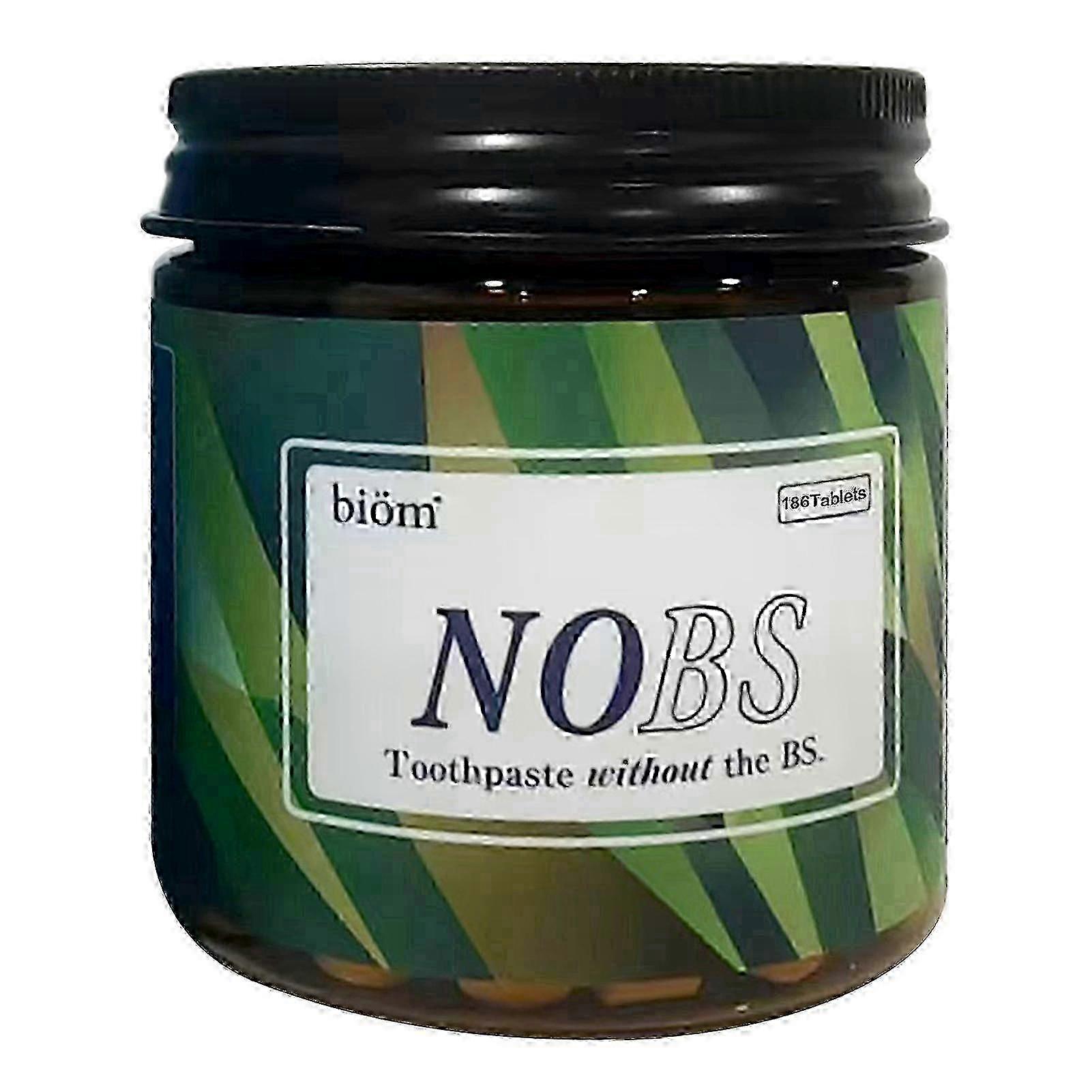 Chewable Toothpaste Tablets 62/186 Count Fluoride Free Natural Oral Care Solid Toothpaste Tabs Innovative Tooth Cleaning Solution