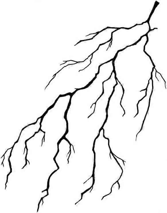 Realistic Lightning Temporary Tattoos 2 PCS Plant Based Ink Long Lasting Color Easy Application