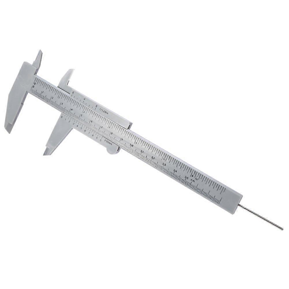 150mm Plastic Vernier Caliper with Dual Unit Scale for Permanent Makeup Eyebrow Tattoo