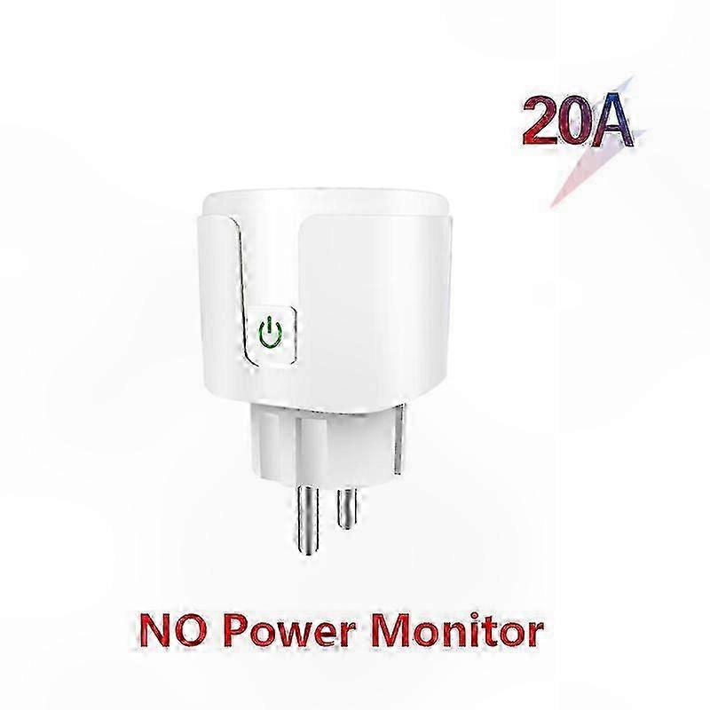 Smart Plug with WiFi EU 20A Power Monitoring and Timer Functionality