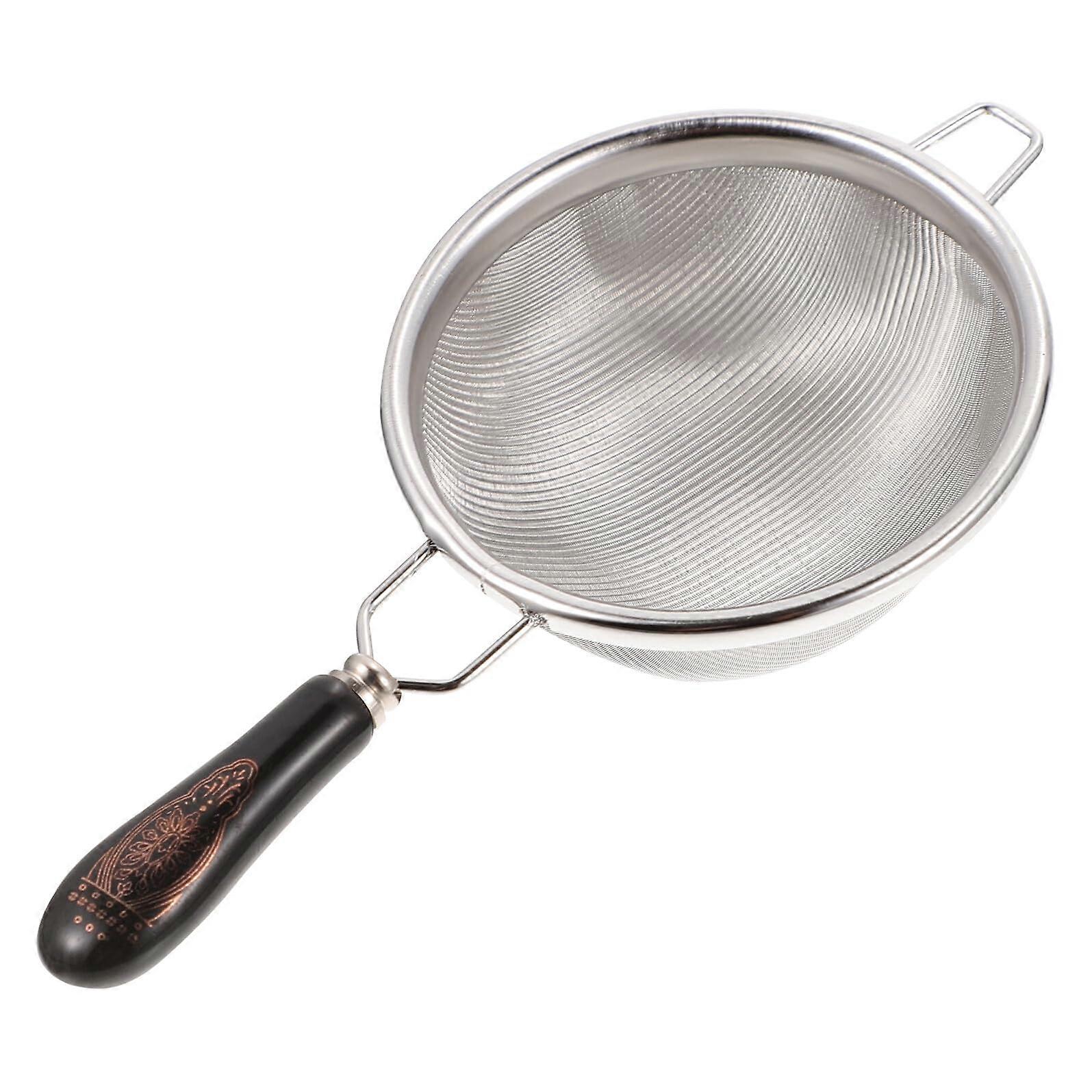 Stainless Steel Tea Strainer with Handle, Fine Mesh Loose Leaf Tea Infuser,  Temp Resistant