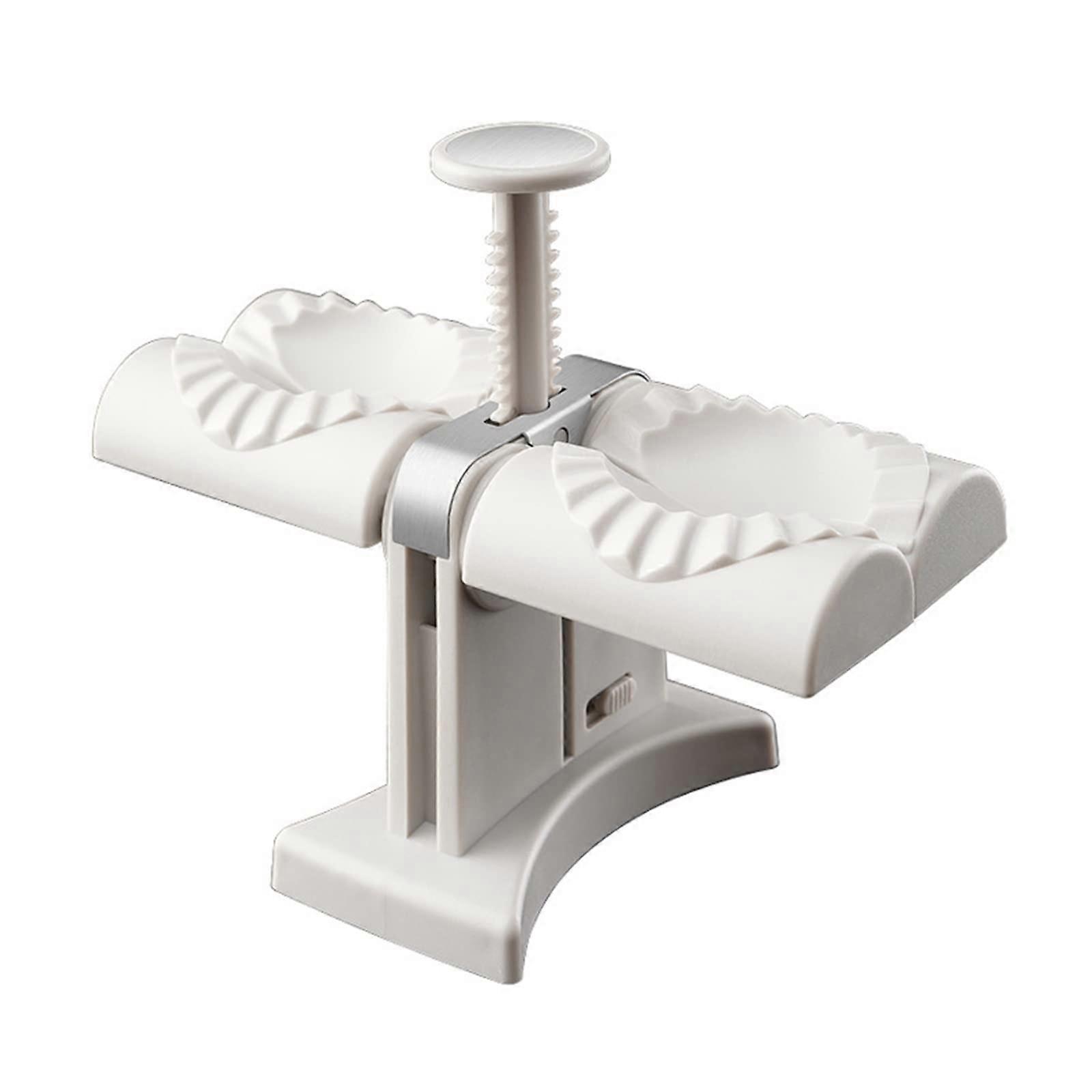 Automatic Dumpling Maker with Dual Capacity, Stainless Steel Press for Fast and Easy Meal Prep