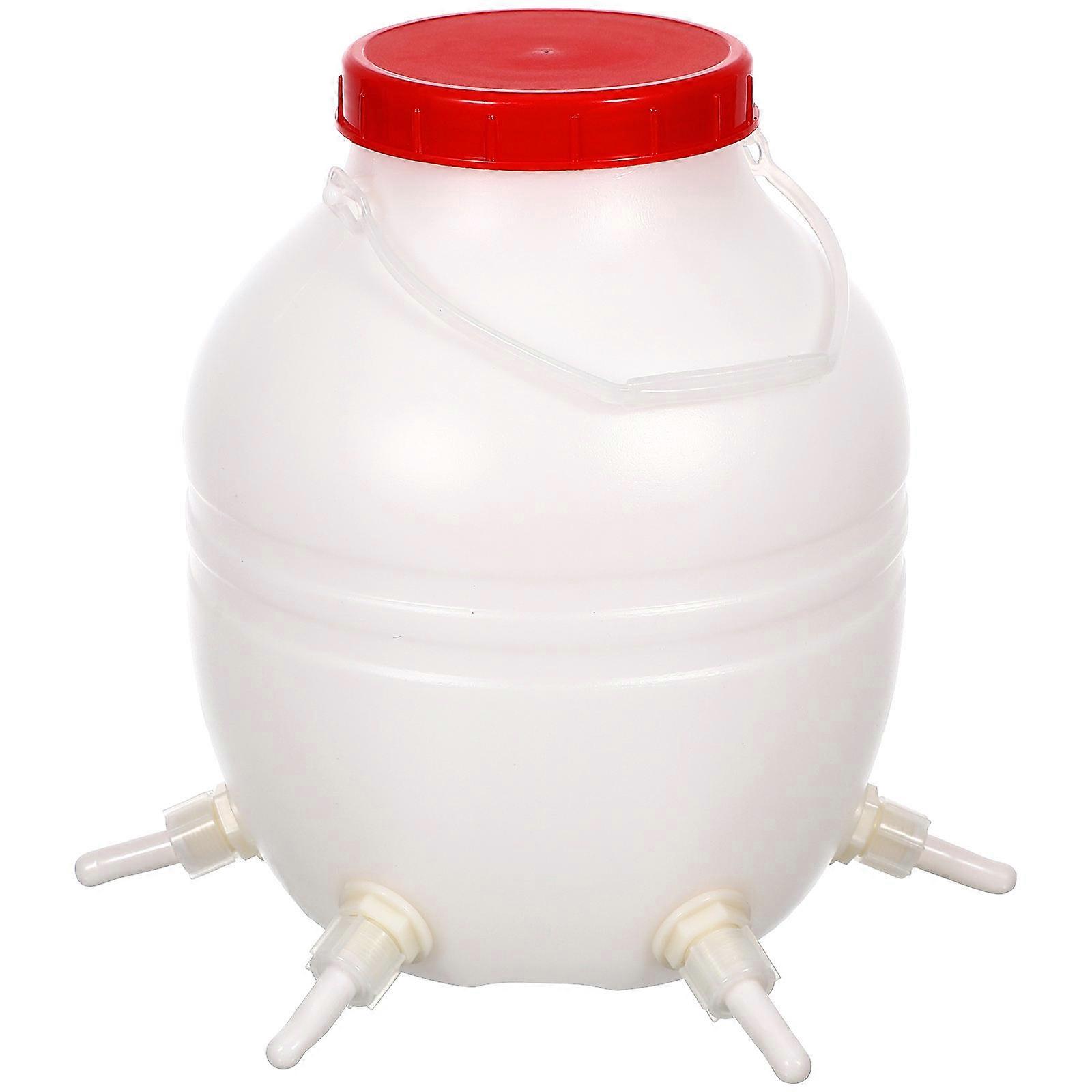 Lamb Bottle Milk Feeder for Feeding with 6 Silicone Nipples Automatic Use