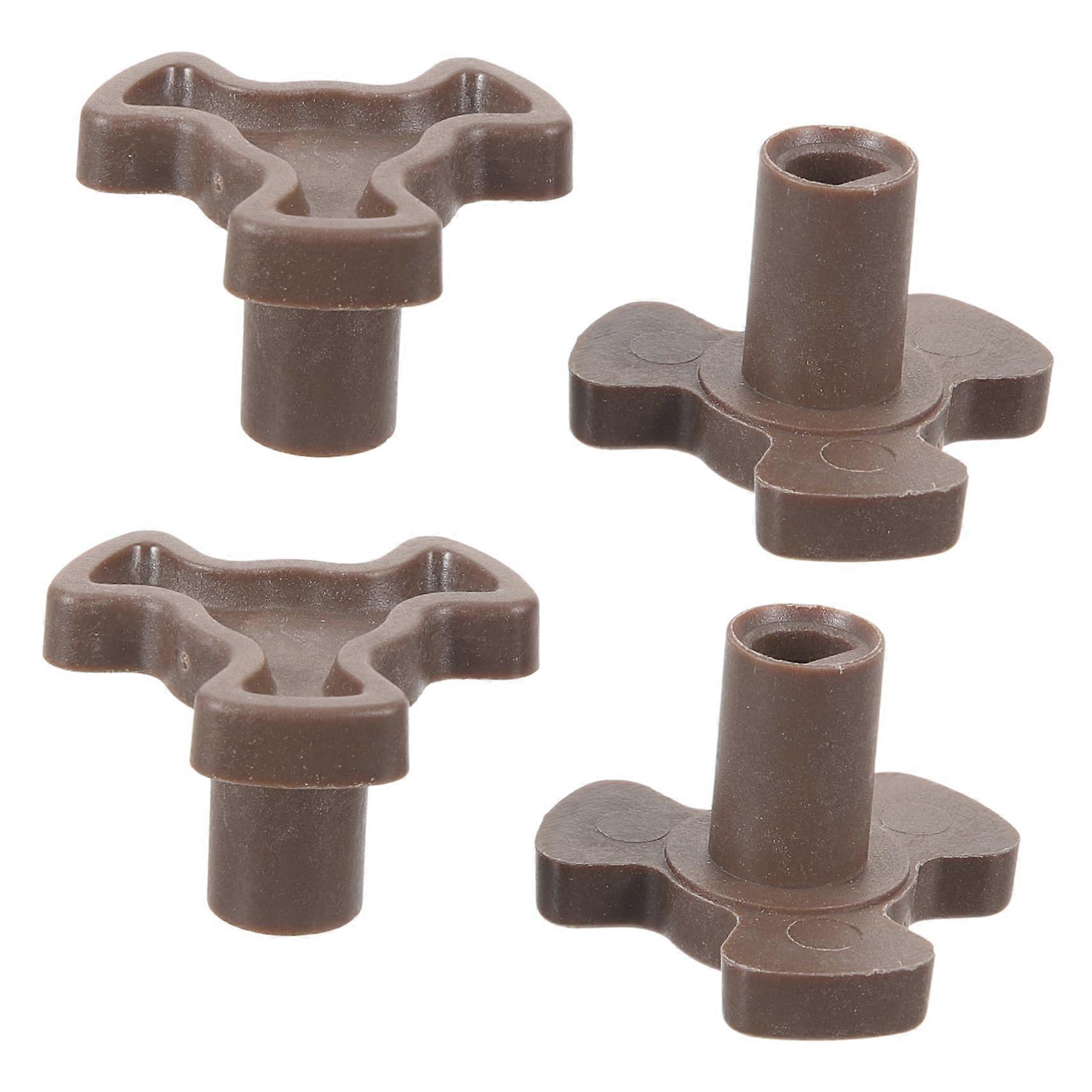 4pcs Microwave Turntable Coupler and YShaped Support for Smooth Rotation and Easy Installation