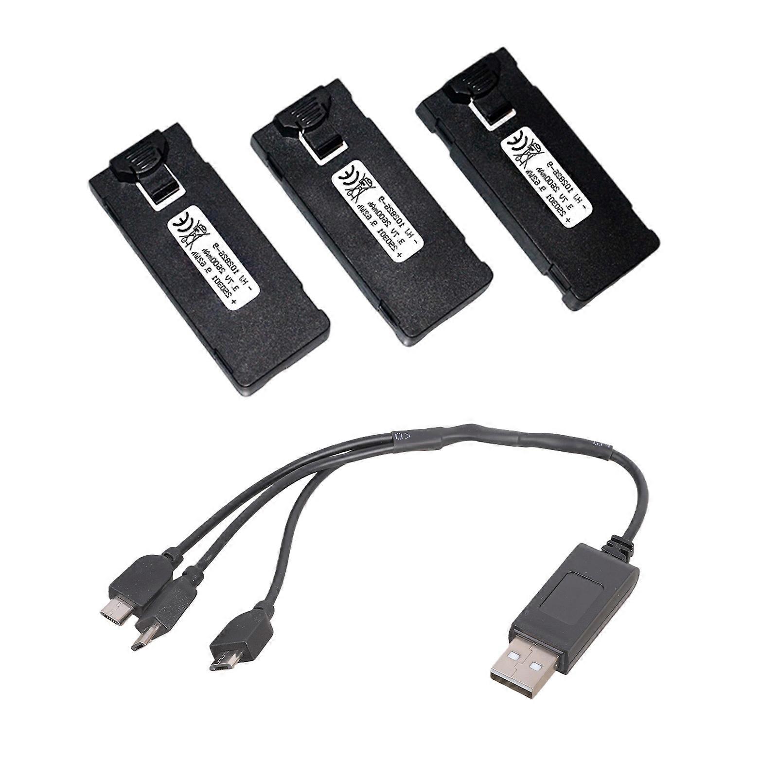 2600mAh 3.7V Replacement Intelligent Flight Battery Long Flight Time Battery for E88/E99/E525 Drones Accessories Multicolor