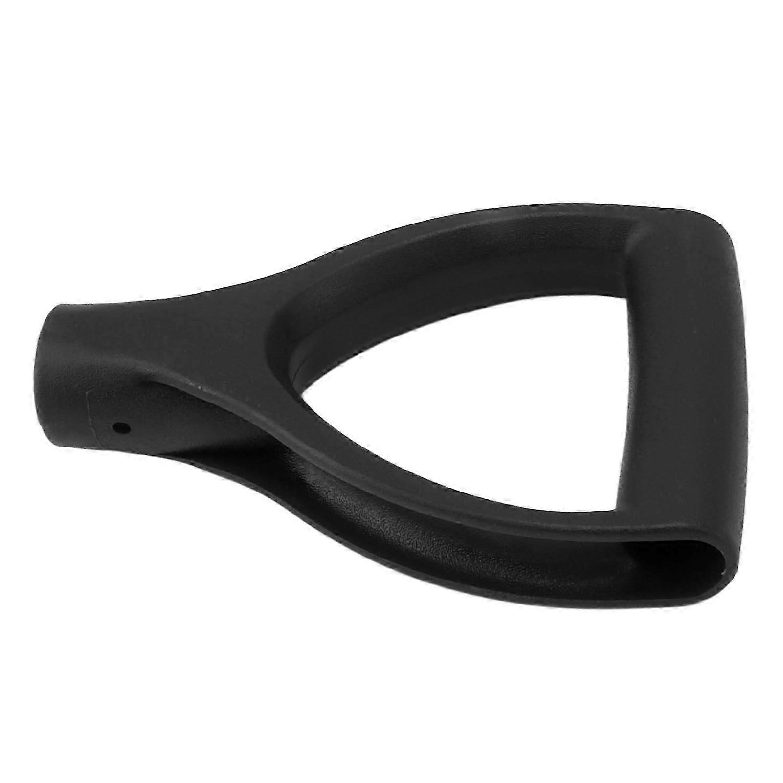 D Type Shovel Handle 32mm ID Plastic Quick Install 18.5x11.5cm Black