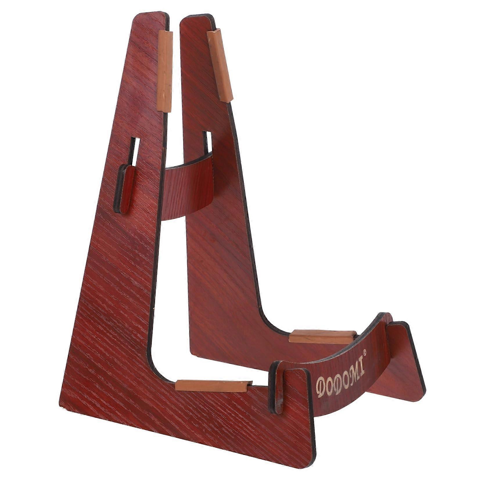 Wooden Guitar Stand with Stable Floor Support for Multiple Instruments, Detachable Display Rack