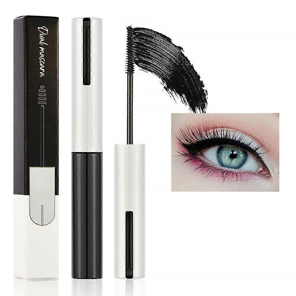 Waterproof Black Mascara LongLasting Curl Fast Dry Smudge Proof Lengthening Eye Makeup