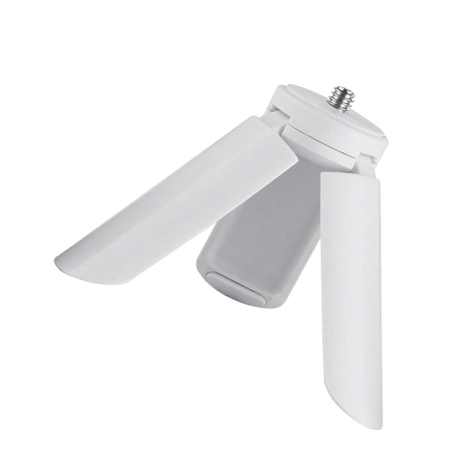 Camera Tripod with 1/4 Inch Screw, Compact Foldable Mini Tripod Stand for Camera and Phone, White