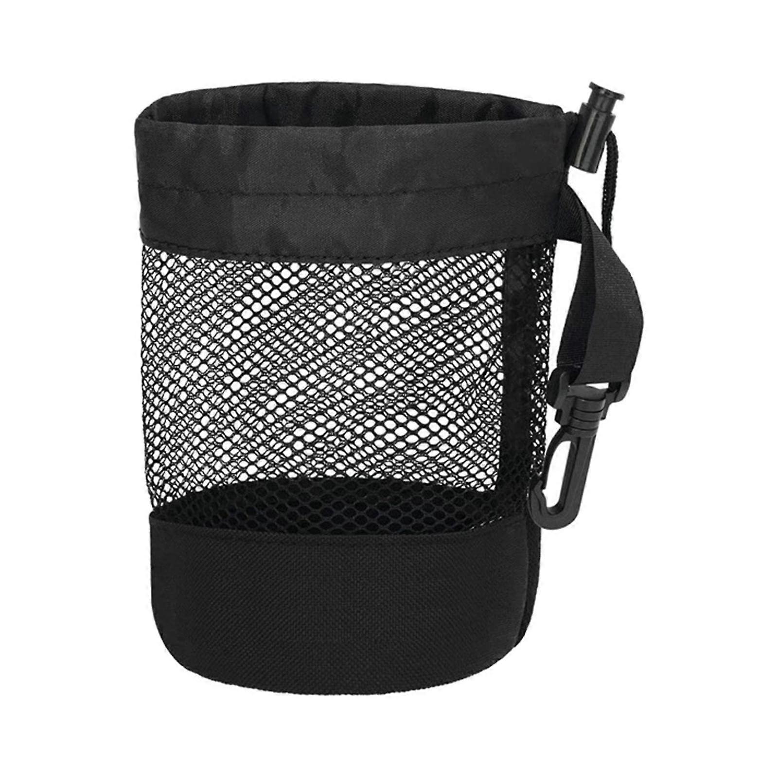 Golf Ball Bag with Clip Durable Mesh Drawstring Pouch Outdoor Golf Accessories Storage