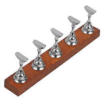 Nagelständer für Nagelpflegeprodukte, 1 Set, Organizer mit Holzsockel