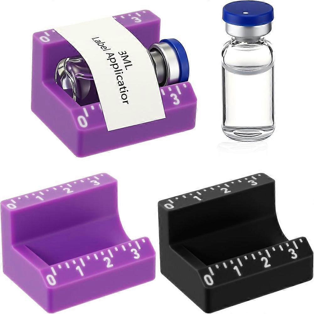 2 Pcs Vial Label Applicator Bottle Labeling Application Tool for Small Jars Essential Oils Containers Bottles (3ml) A