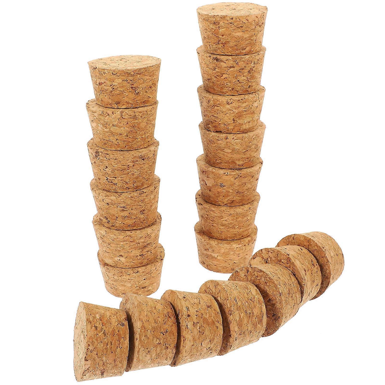 Wooden Corks for Use 20Pcs Reusable Set
