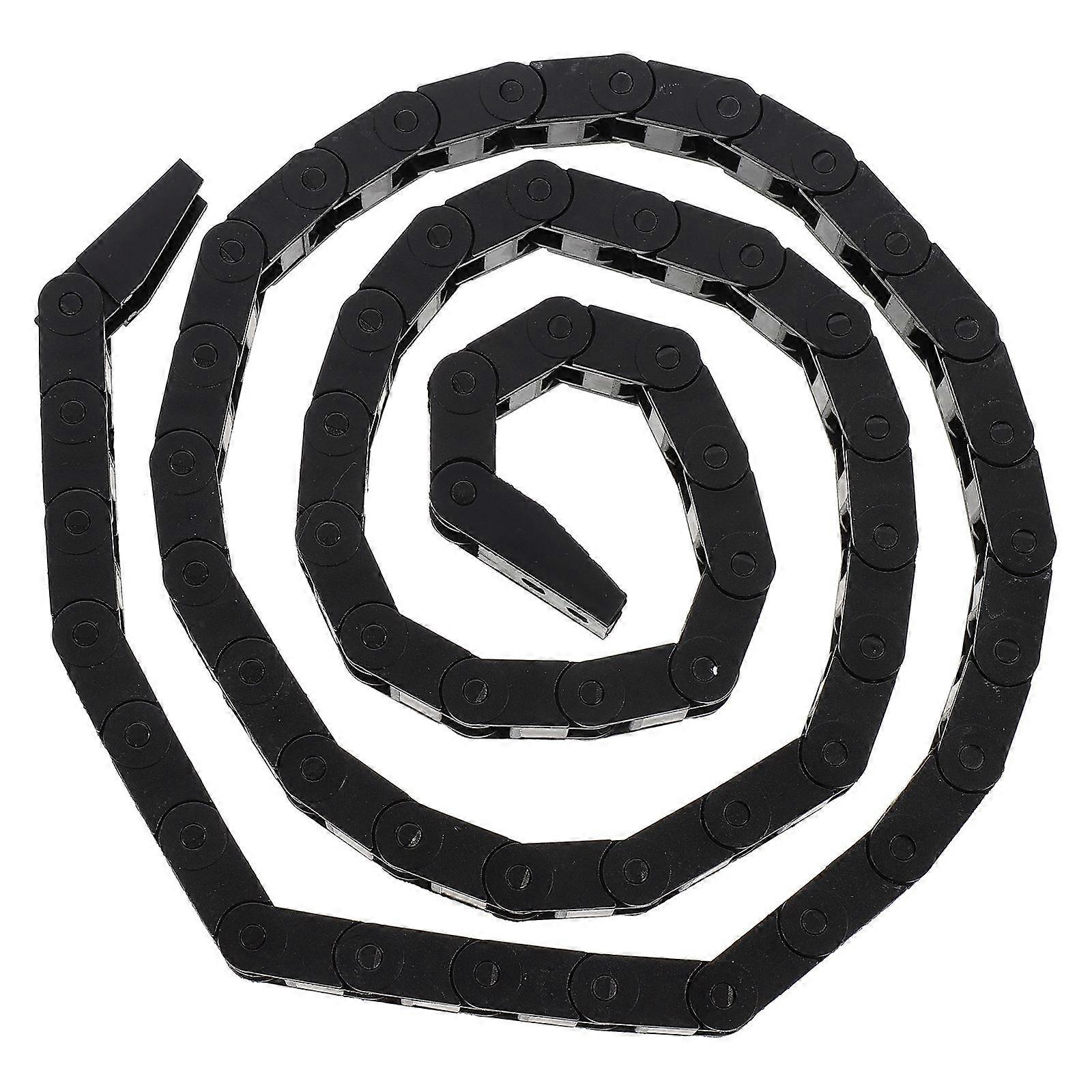 Black Nylon Drag Chain Printer Towing Chain for 3D Printer 2Pcs