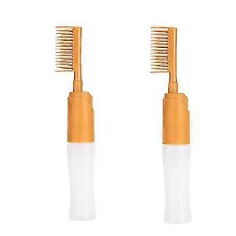 Garrafa de corante de cabelo, garrafa de shampoo de 2 pcs com escala graduada ferramenta de coloração de pente de escova profissional
