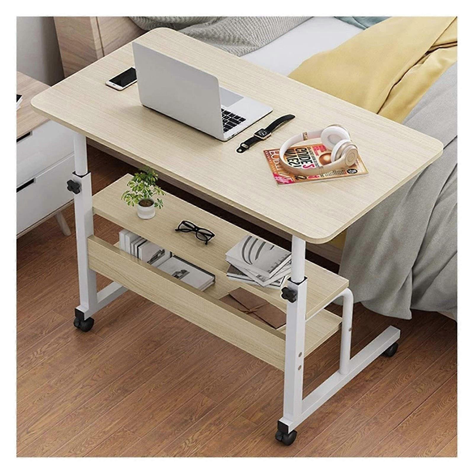 Portable Adjustable Laptop Table with Height Adjustable Design, Folding Bedside Computer Desk for Small Spaces