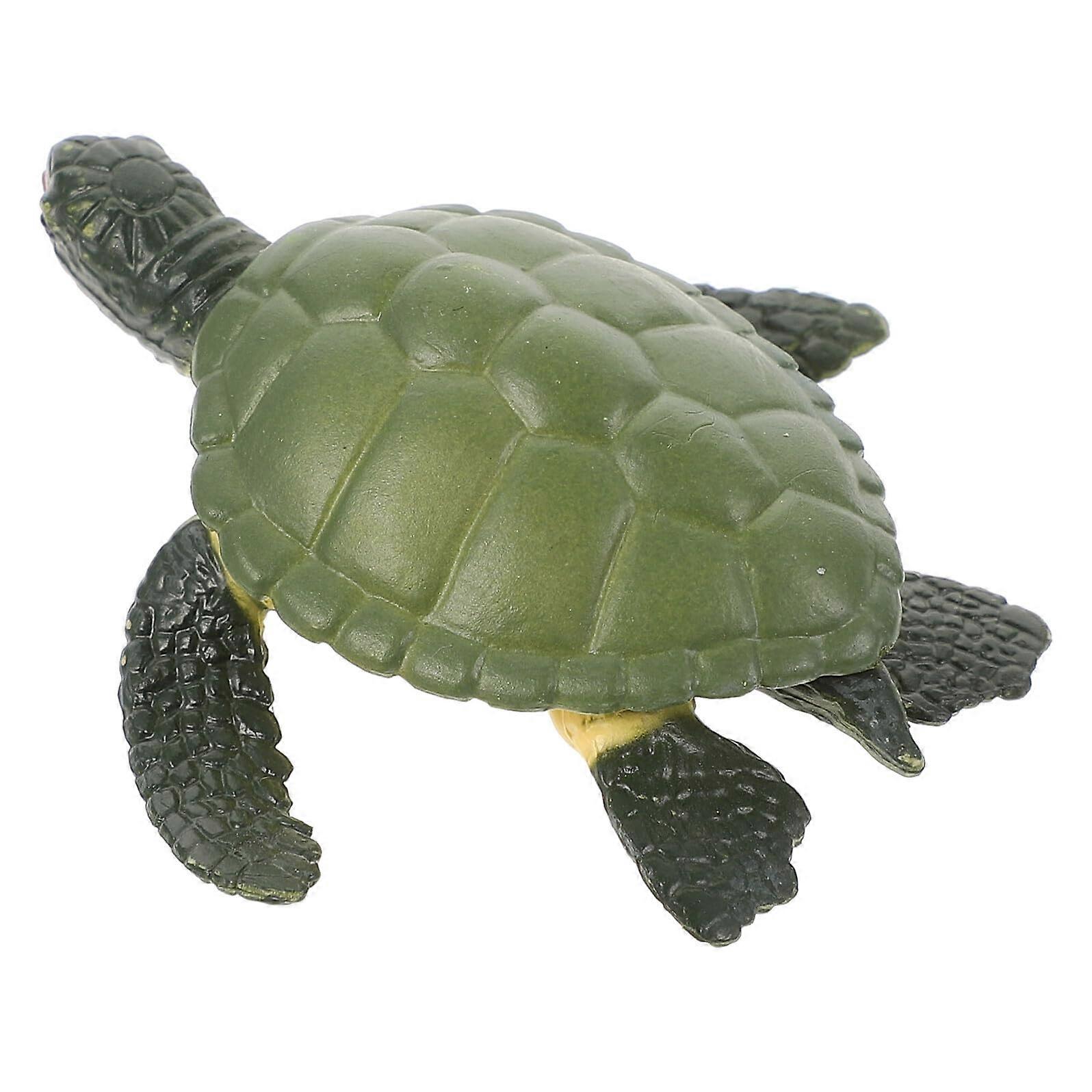 Realistic Plastic Tortoise Figurine Durable Educational Turtle Model for Home Decor and Classroom Display