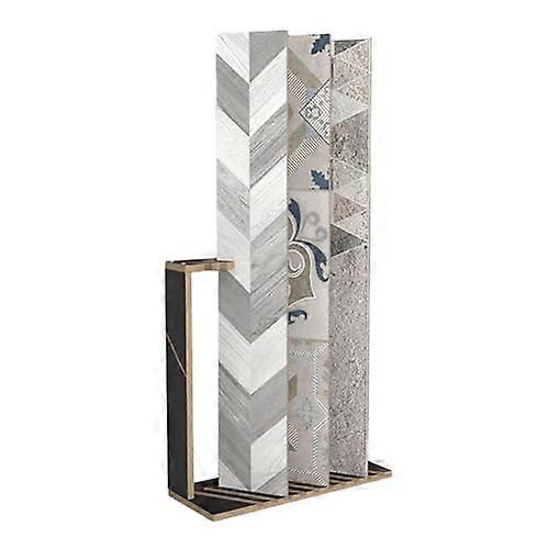 Tile Display Stand, Floor Tile Sample Rack with Stable Vertical Structure and Clear Sample Visibility
