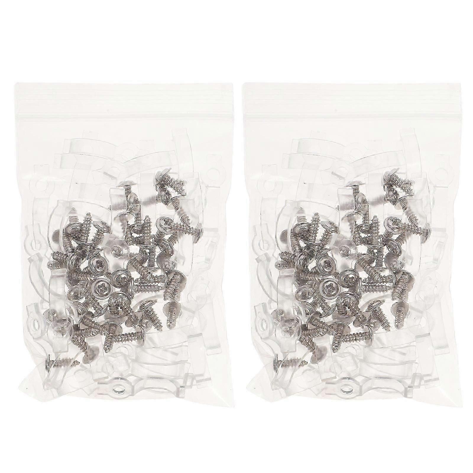 LED Strip Lights Clips for Stable Light Strip Mounting 100Pcs Plastic Clips