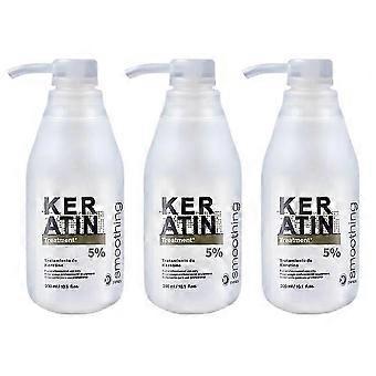 1-3 unidades de Shampoo de Tratamento com Queratina Brasileira 12% Formalina 300ml - Reparação Capilar