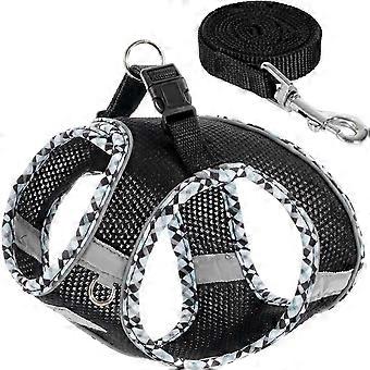 Dog Harness and Leash Set, No Pull Pet Harness for Small Dogs Easy Walking,Soft Breathable Small Dog Harness,Adjustable Reflective Step in Vest Harne