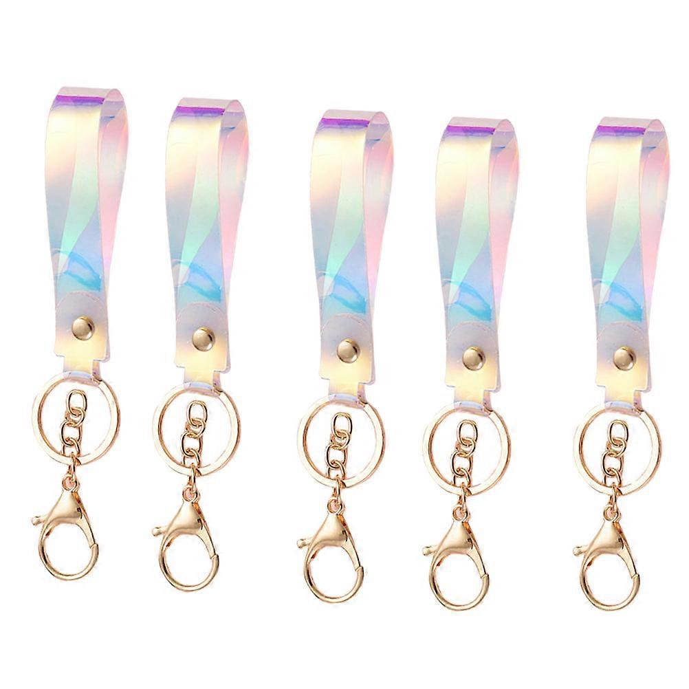 Simple Keychains Hanging Keychains for Car Decor 5Pcs Multicolor