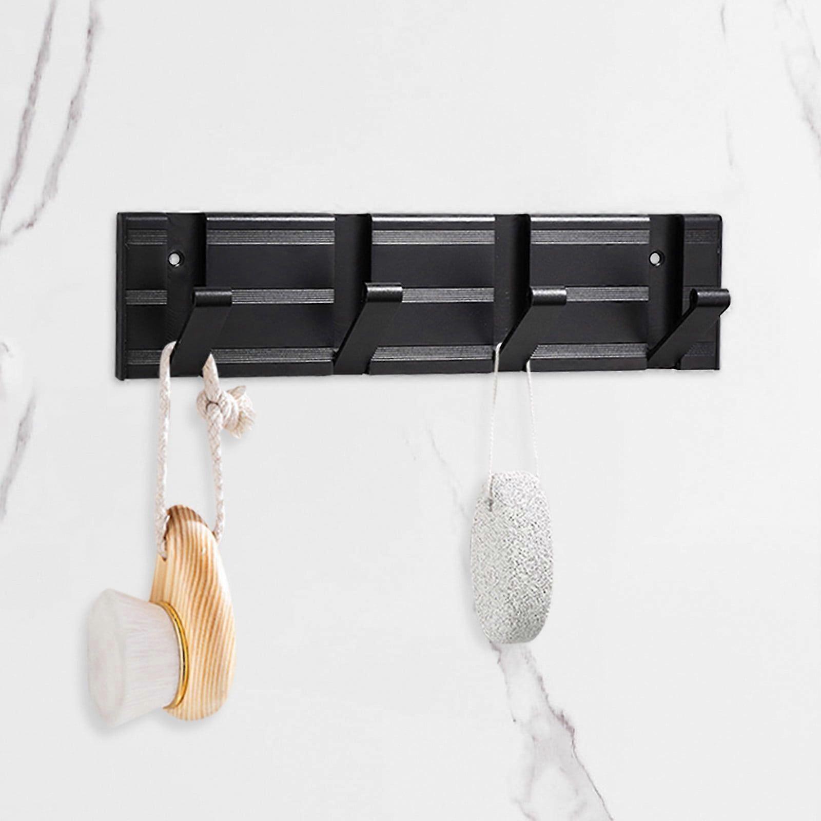 Command Hooks Creative Invisible Hook Space Aluminum Entryway Hanging Hook Hidden Hook Black