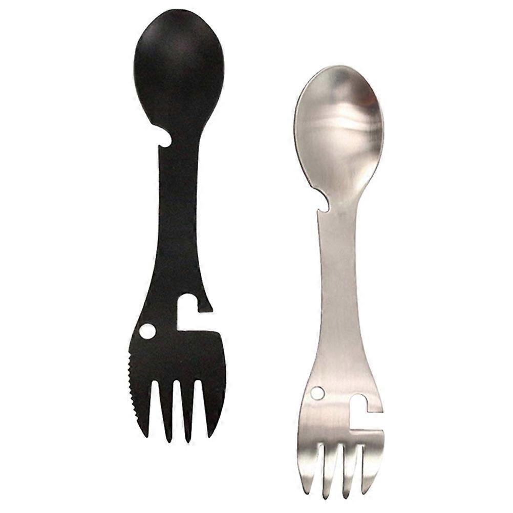 Multi-Function Lightweight Camping Spork Outdoor Multi Tool 6Pcs