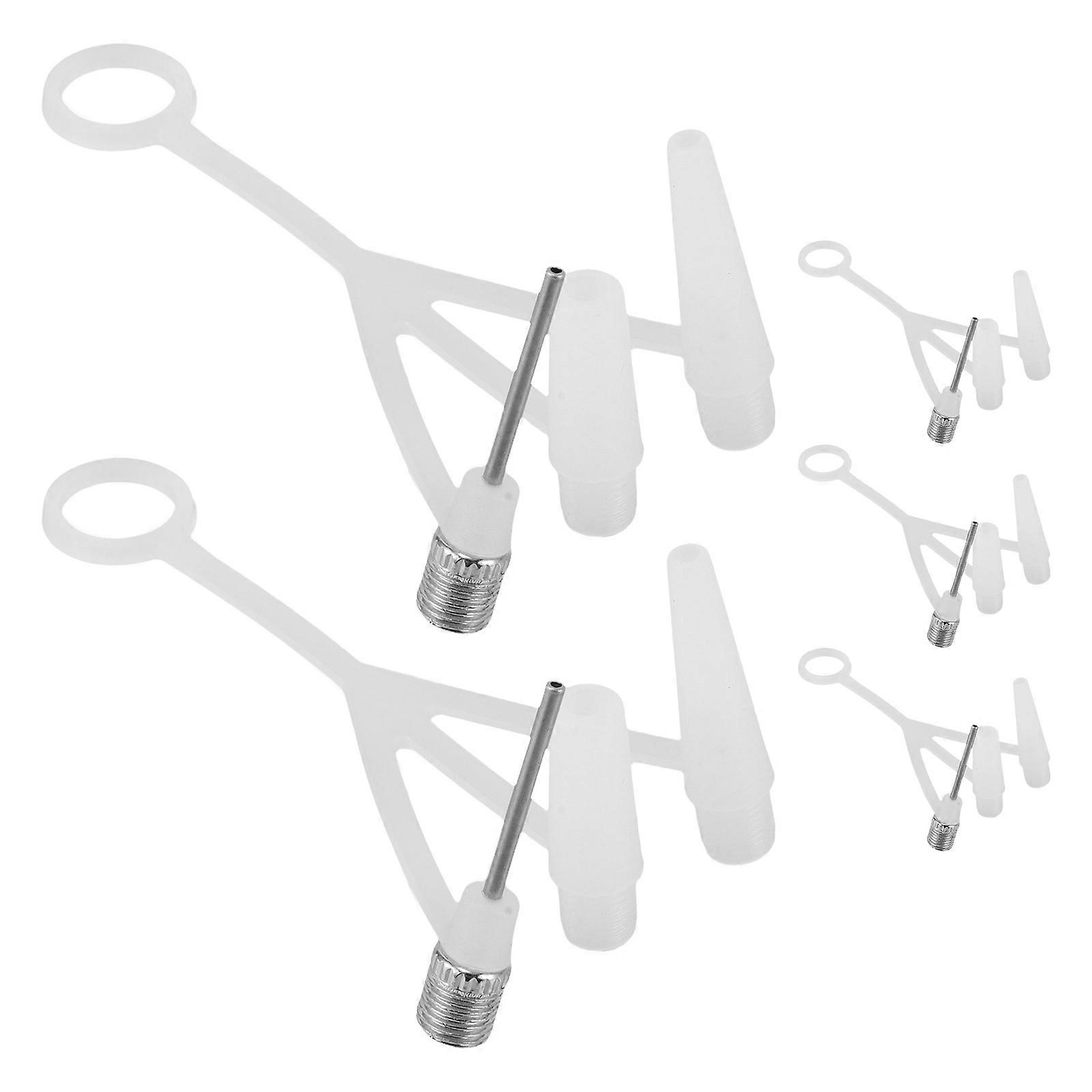 Universal Air Pump Needles for Balls Multi-Function Inflation 5Pcs Set White