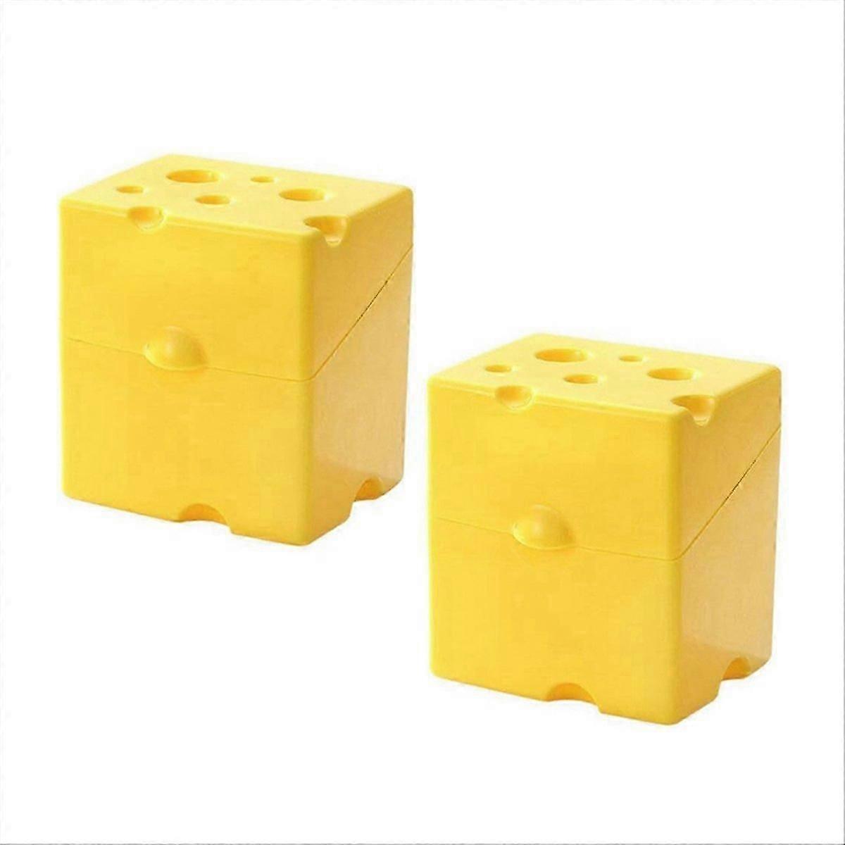 Sliced Cheese Container 2pcs Cheese Holder