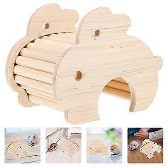 1Pcs 5.89X4.52X3.69in Beige Hamster Hideout Hut for Small Pets with 1Pcs