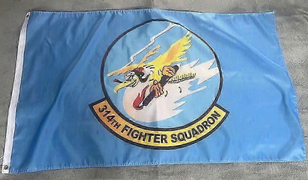 سرب المقاتلات 314 التابع للقوات الجوية الأمريكية Warhawksراية علم أحادية الجانب
