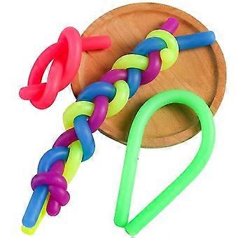 Zachte rubberen Tpr Noodle elastische touw speelgoed decompressie artefact