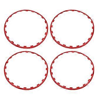 4Pcs Wheel Rim Protection Ring Stylish Sturdy Wheel Edges Trim Protector Ring for 19 Inch Wheels Replacement for Tesla Model Y Red