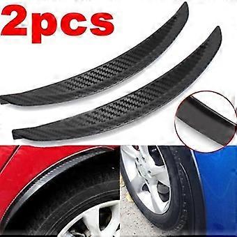1Pair 24.5cm Soft PVC Fender Flares Arch Wheel Eyebrow Guard Kit for Car Truck
