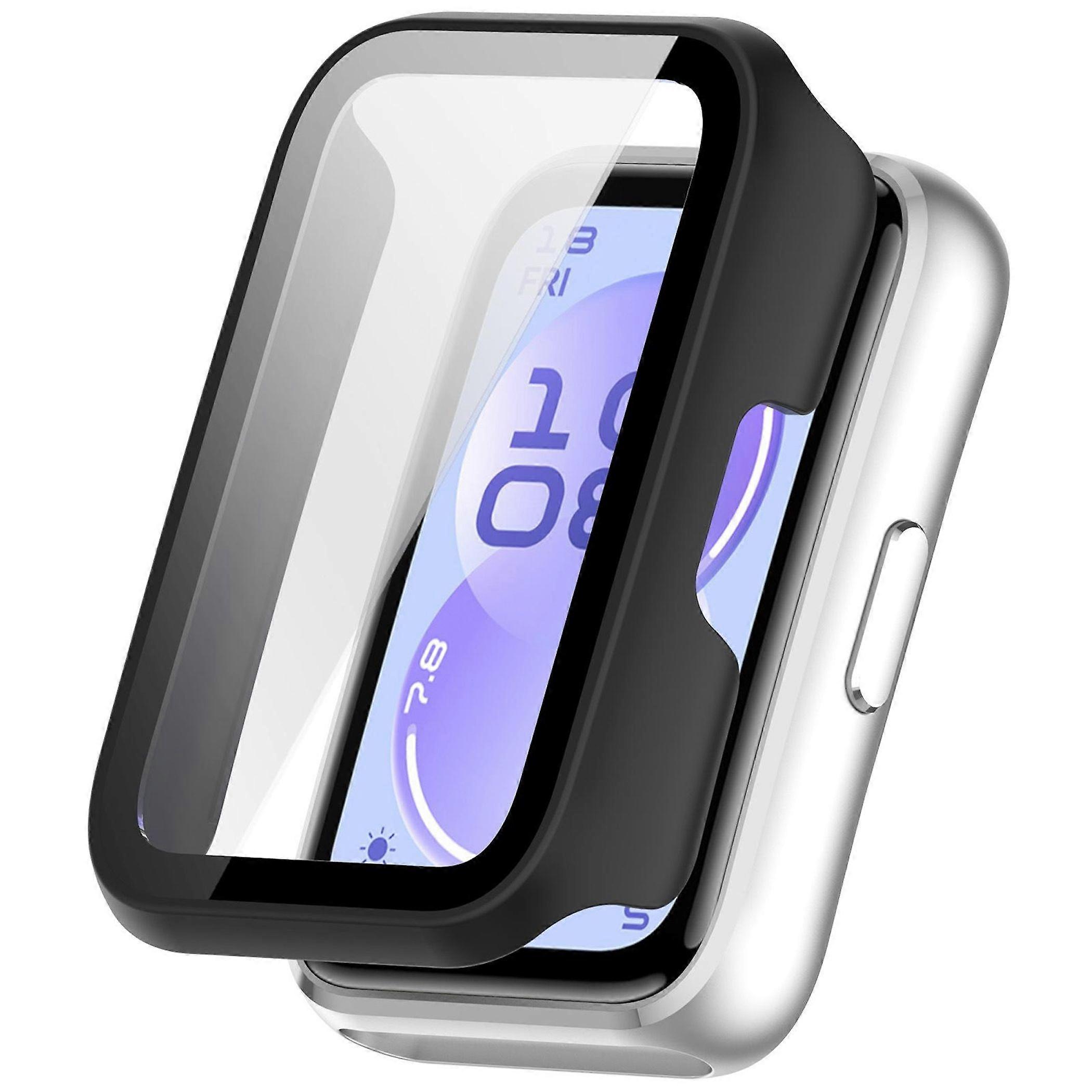 Smartwatch Case + Protective Glass for Huawei Band 11 Pro / 11 Pro NFC Matte Black