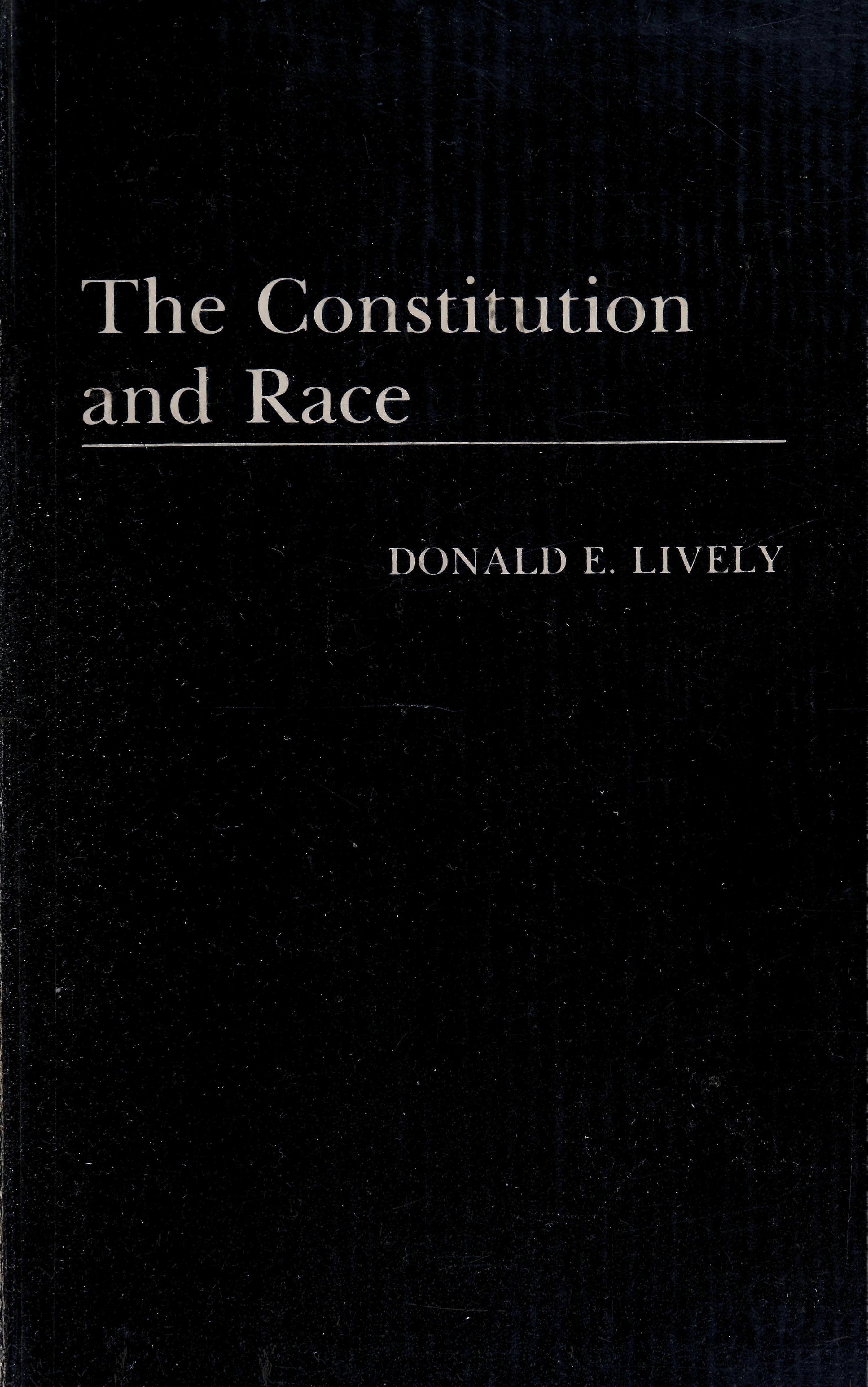 The constitution and race