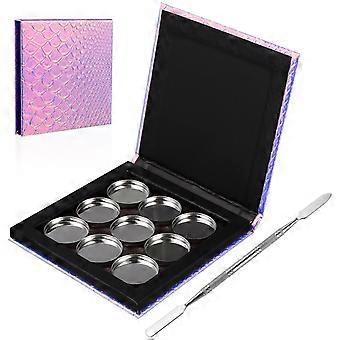 Magnetic Makeup Palette Empty with Round Metal Pans for Makeup Use 1Set