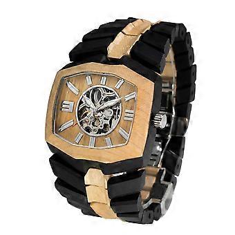 Mechanische Herrenuhr aus Holz im klassischen europäischen Stil mit Automatikwerk