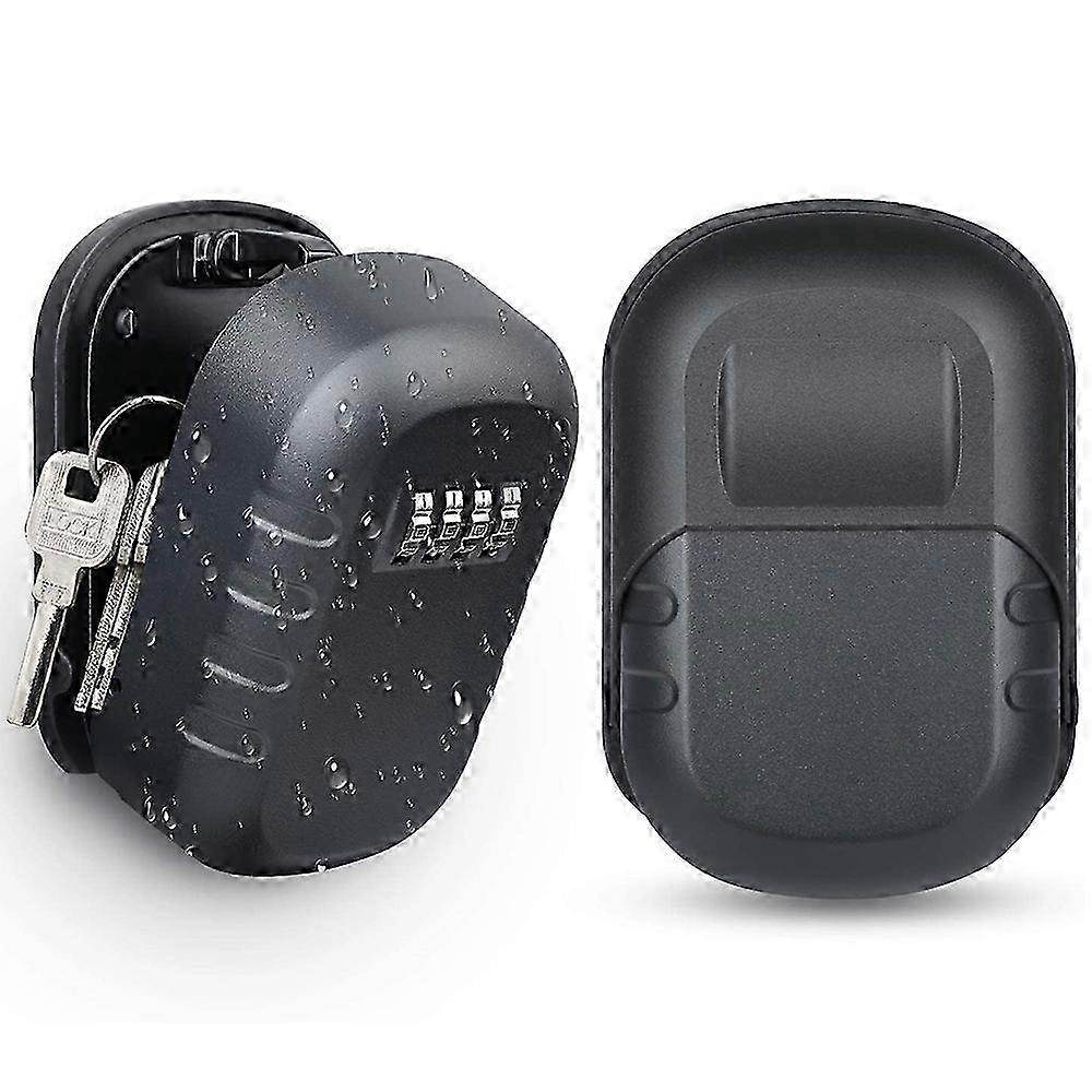 Key Lock Box Wall Mount 4 Digit Combination Weatherproof Key Lock Box, Capacity Security Combo Lock