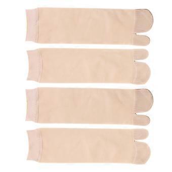 2 Paar Sommer-Mid-Tube-Seidenstrümpfe Sexy Lady Zweizehensocken (Freie Größe)