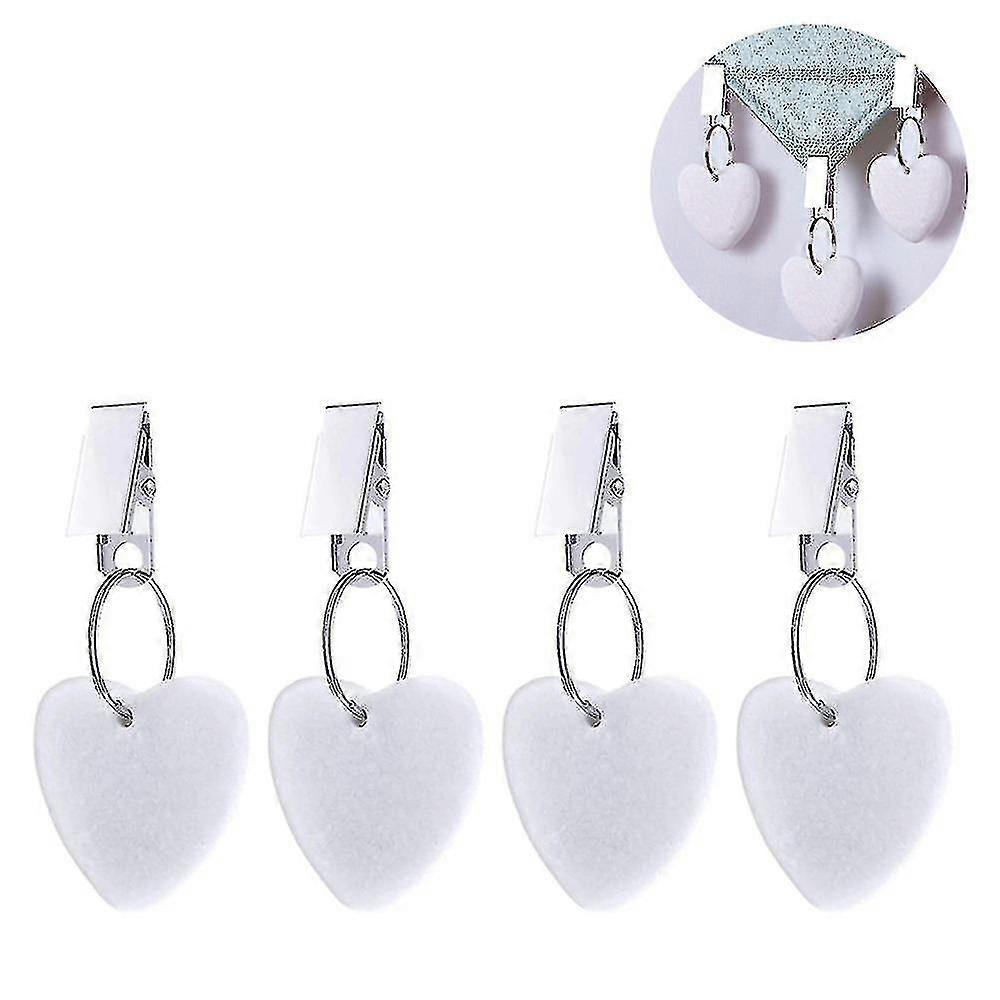 4pcs Tablecloth Weights Hangers Table Cloth Weights, White