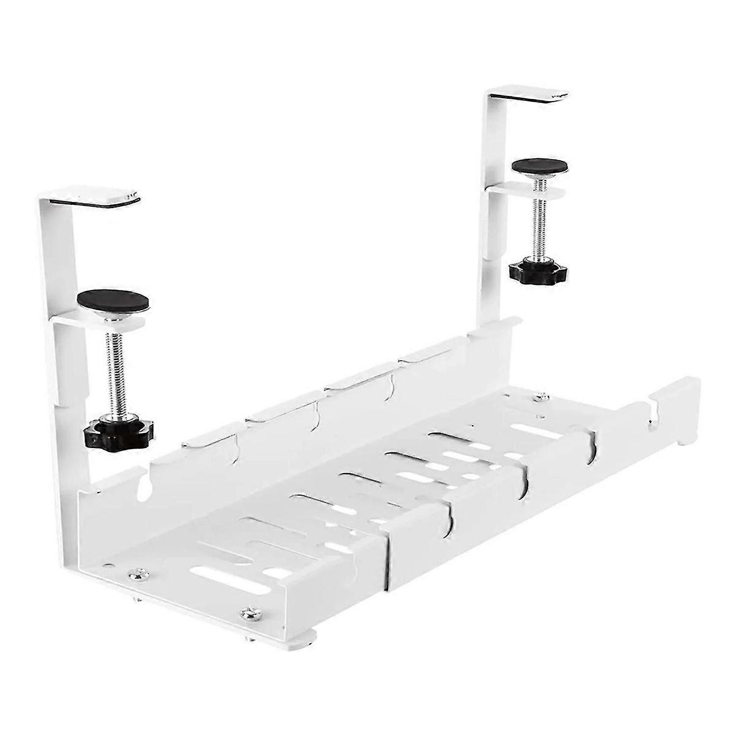 Under Desk Cable Storage Rack Expandable Management Tray 1Pcs